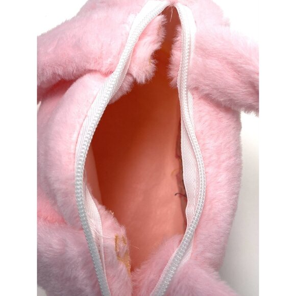 SANRIO Hello Kitty MY MELODY Pink Plush Small 8"x6" Embroidered Handbag PURSE - Picture 3 of 3